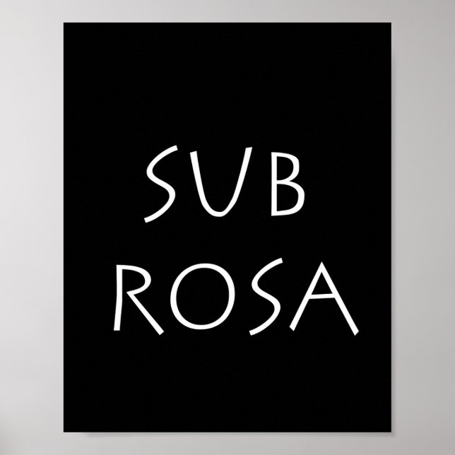 Sub Rosa Poster (Vorne)