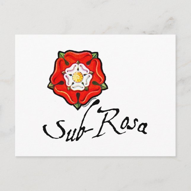 Sub Rosa Postkarte (Vorderseite)