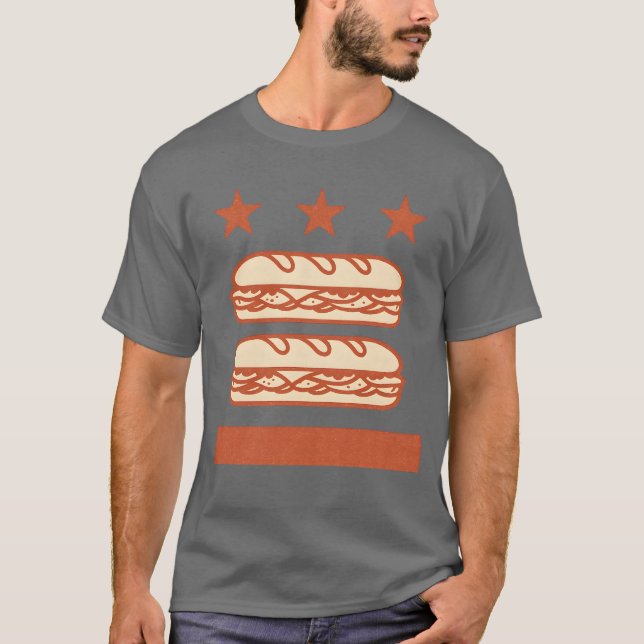 Sub-Sandwich der Gleichstromflagge T-Shirt (Vorderseite)
