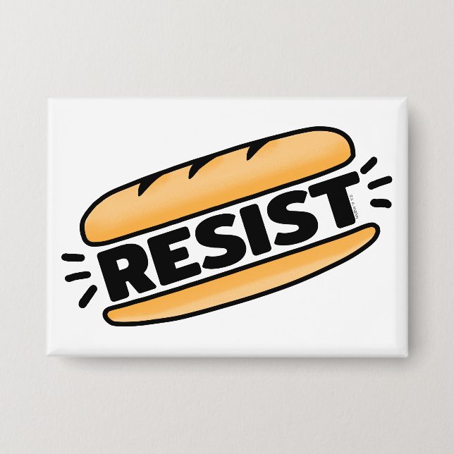Sub Sandwich Resist Faschismus Button (Vorderseite)