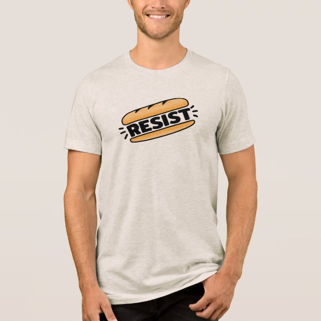 Sub Sandwich Resist Faschismus Tri-Blend Shirt (Vorderseite)