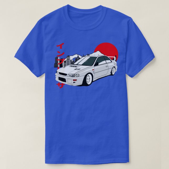Subaru Impreza GC8 Retro Style T-Shirt (Design vorne)