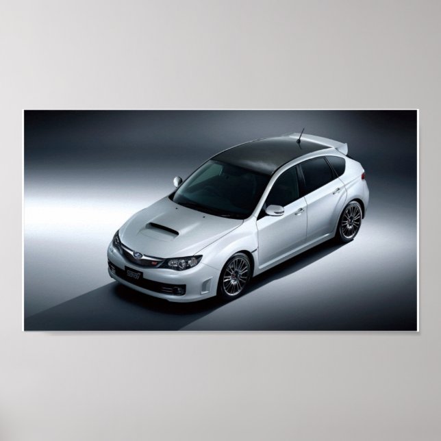 Subaru impreza wrx sti carbon poster (Vorne)