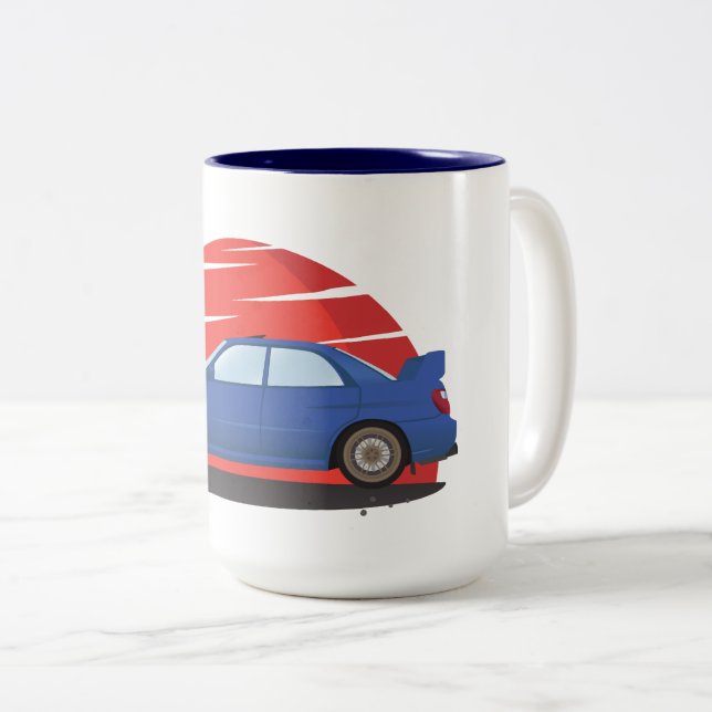 Subaru Impreza WTI Zweifarbige Tasse (VorderseiteRechts)