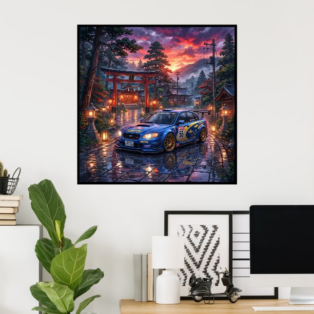 Subaru Legacy Touring Car Poster (Heimbüro)