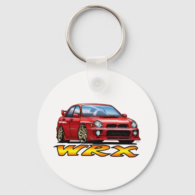 Subaru WRX_red Schlüsselanhänger (Vorderseite)
