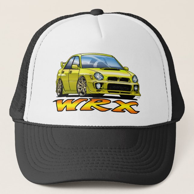 Subaru WRX_yellow Truckerkappe (Vorderseite)