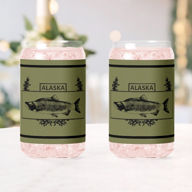 Subduduid Alaska Combat Fisherman Abzeichen Dosenglas (Insitu (Hochzeit))