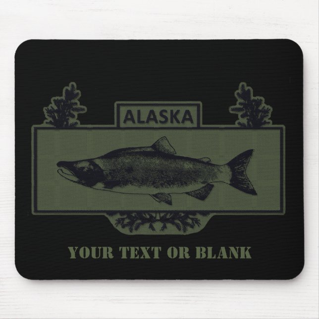 Subduduid Alaska Combat Fisherman Abzeichen Mousepad (Vorne)