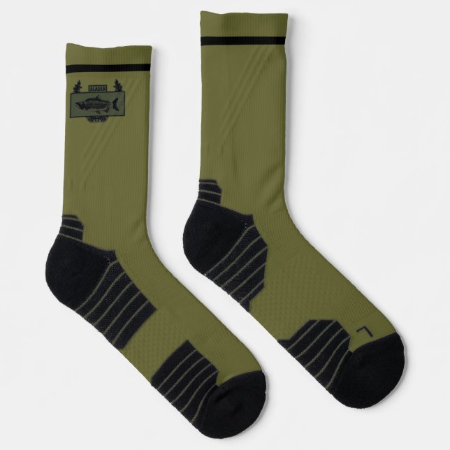 Subduduid Alaska Combat Fisherman Abzeichen Socken (Rechts)
