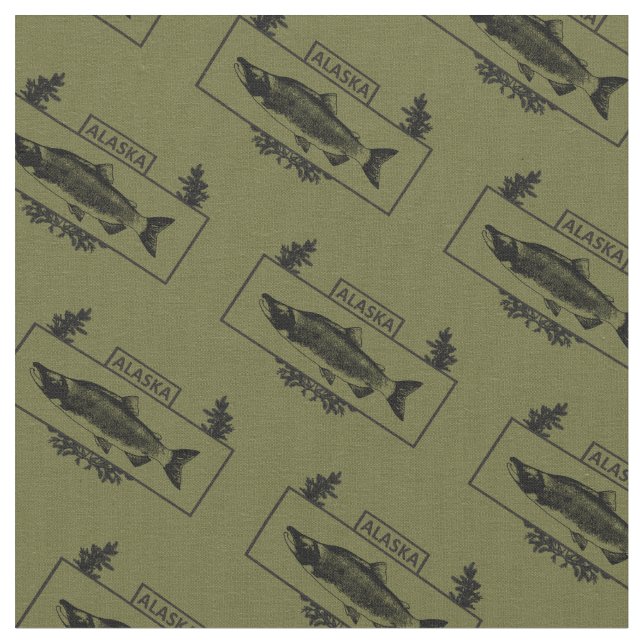 Subduduid Alaska Combat Fisherman Abzeichen Stoff (Nahaufnahme)