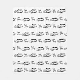 Subie Bande wrrx schwarz drucken Fleecedecke