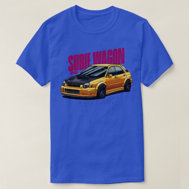 Subie Wagon gelb T-Shirt (Design vorne)