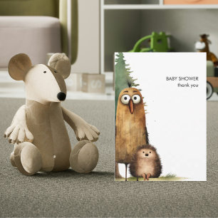 Sublimations-Waldtiere-Baby-Party Dankeskarte