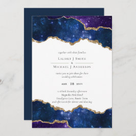 Sublime Agate Blue Gold WEDDING SUITE