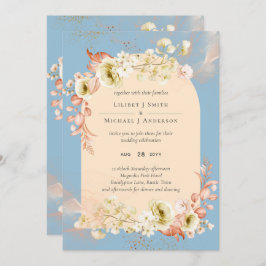 Sublime Dusty Blue Peach Wedding