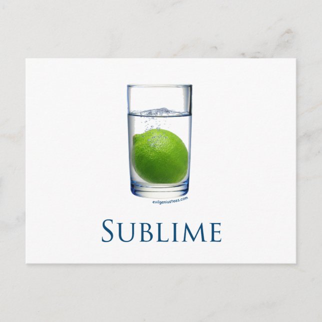 Sublime lustig postkarte (Vorderseite)