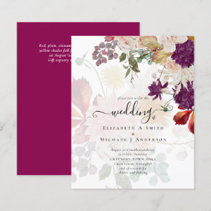 Sublime Mulberry orange Floral Wedding Suite