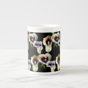Sublime Watercolor Arum Calla Lilies Prozellantasse
