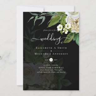 Sublime Wedding Suite - White Roses Einladung