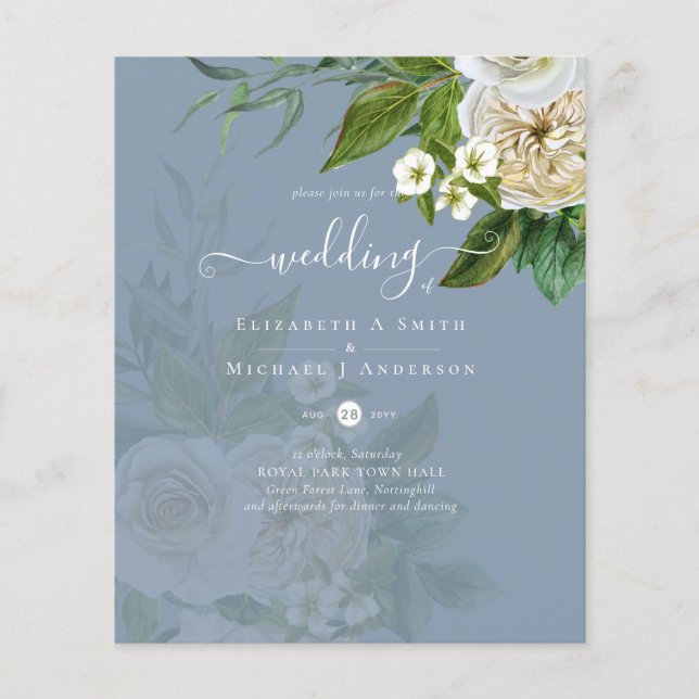Sublime Wedding Suite - White Roses Flyer (Vorne)