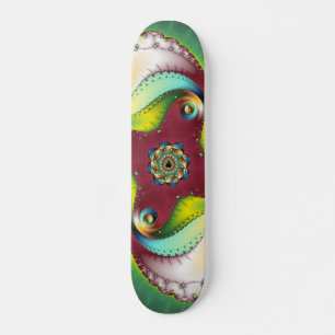 Subltle Glow - Fraktal Art Skateboard