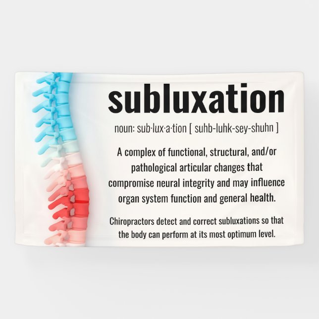 Subluxation - Chiropraktik Banner (Horizontal)