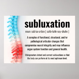 Subluxation - Chiropraktik Poster