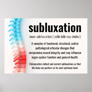 Subluxation - Chiropraktik Poster