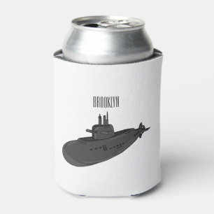 Submarine cartoon illustration dosenkühler