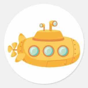 Submarine Runder Aufkleber