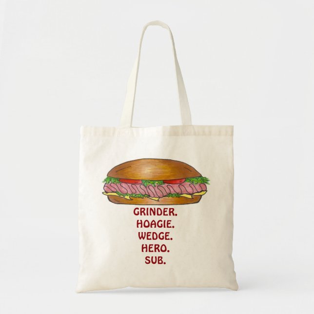 Submarine Sandwich Grinder Hoagie Sub Hero Tasche (Vorne)