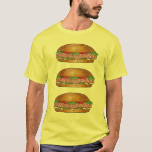 Submarine Sandwich Sub Grinder Hoagie Hero Feinsch T-Shirt