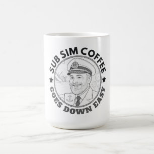 SUBMARINE VIDEOGAME CAPTAIN KAFFEGETRÄNKER KAFFEETASSE