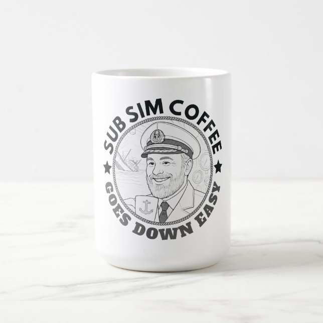 SUBMARINE VIDEOGAME CAPTAIN KAFFEGETRÄNKER KAFFEETASSE (Mittel)