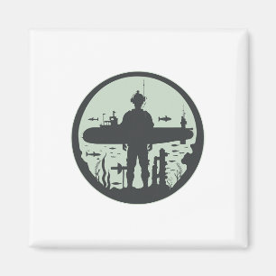 Submariner Veteran U-Boot-Untergerät mit Nuklearer Magnet