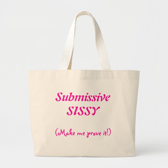 Submissive Weichling-Tasche Jumbo Stoffbeutel (Vorne)
