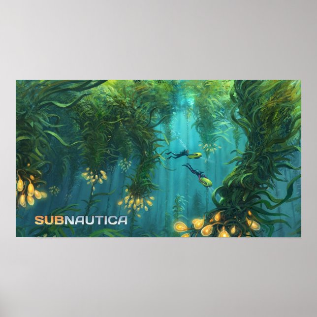 Subnautica Kelp Forest Concept Art Poster (Vorne)