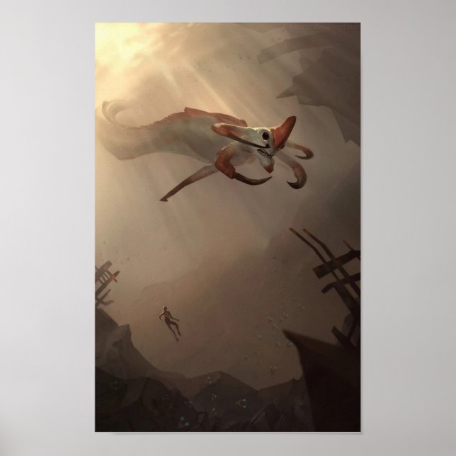 Subnautica - Reaper Leviathan Poster (Vorne)