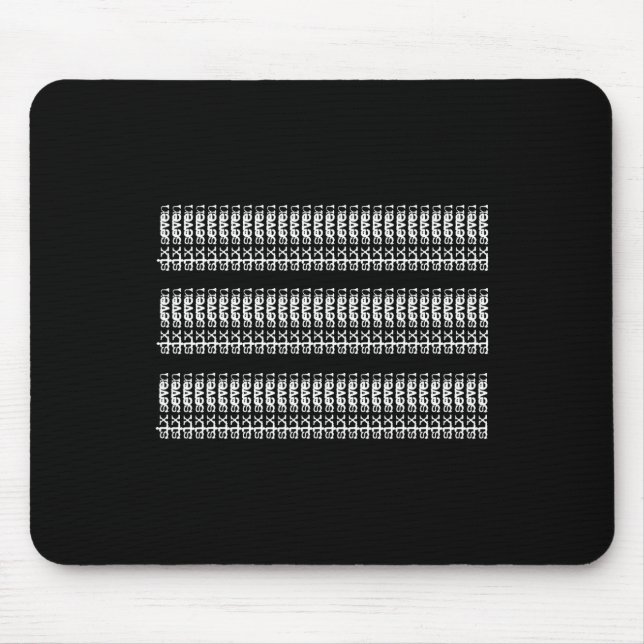 Subtile 67 Sechs Sieben Brainrot _4  Mousepad (Vorne)