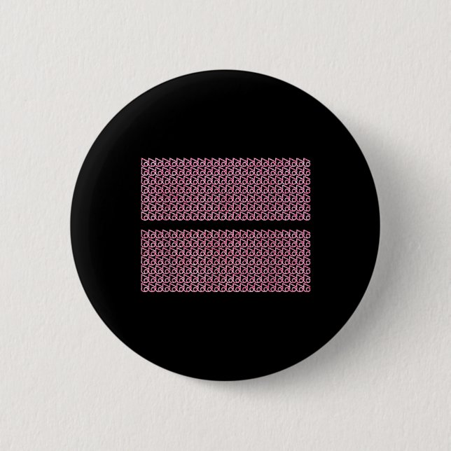 Subtile 67 Six Seven Brainrot versteckte Nachricht Button (Vorderseite)