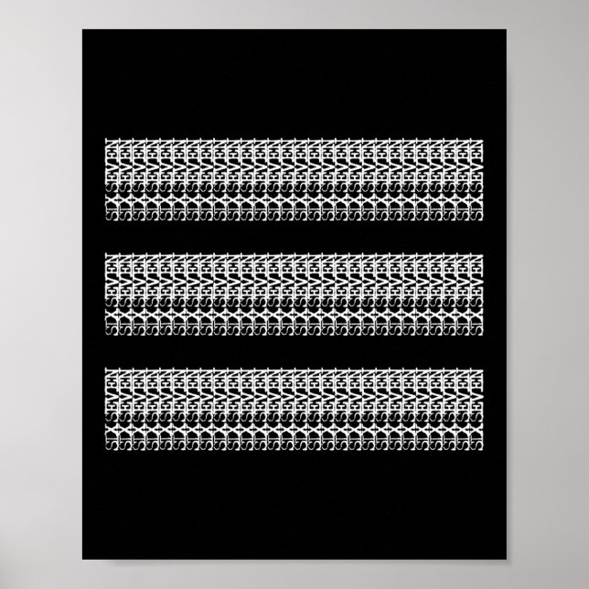 Subtile 67 Six Seven Brainrot versteckte Nachricht Poster (Vorne)