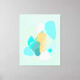 Subtile abstrakte Komposition Stretched Canvas Pri Leinwanddruck