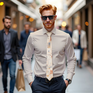 Subtile Abstrakte Kunst Krawatte