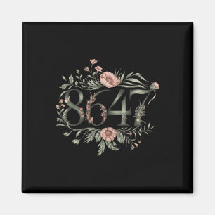 Subtile Anti Trump 8647 Blume Floral Boho Präsiden Magnet