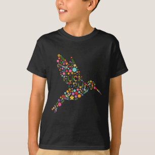 Subtile Anti-Trump-Blumen-Kolibri-Versteckte-Nachr T-Shirt