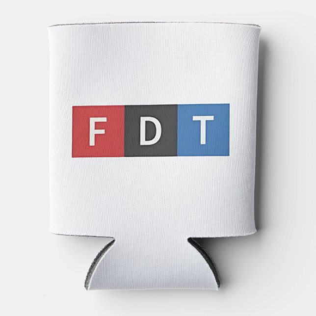 Subtile Anti-Trump FDT Anti-Maga-Demokraten Dosenkühler (Vorderseite)