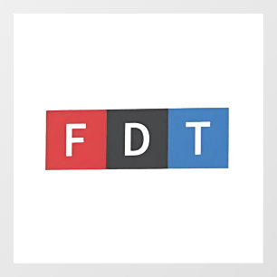 Subtile Anti-Trump FDT Anti-Maga-Demokraten Fensteraufkleber
