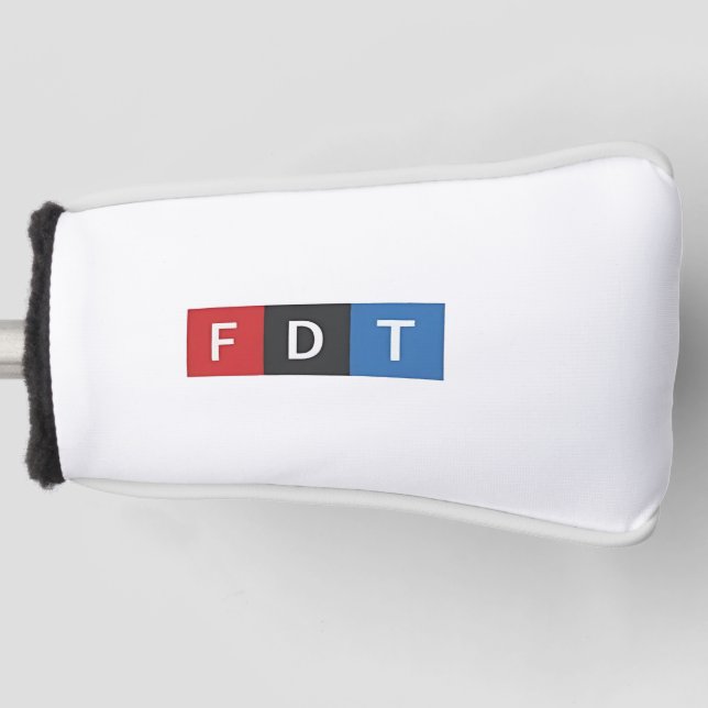 Subtile Anti-Trump FDT Anti-Maga-Demokraten Golf Headcover (Vorderseite)