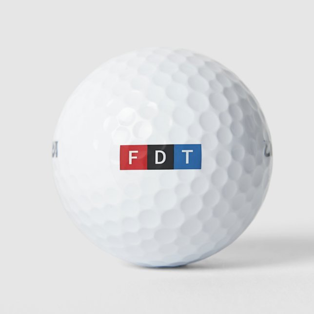 Subtile Anti-Trump FDT Anti-Maga-Demokraten Golfball (Vorderseite)
